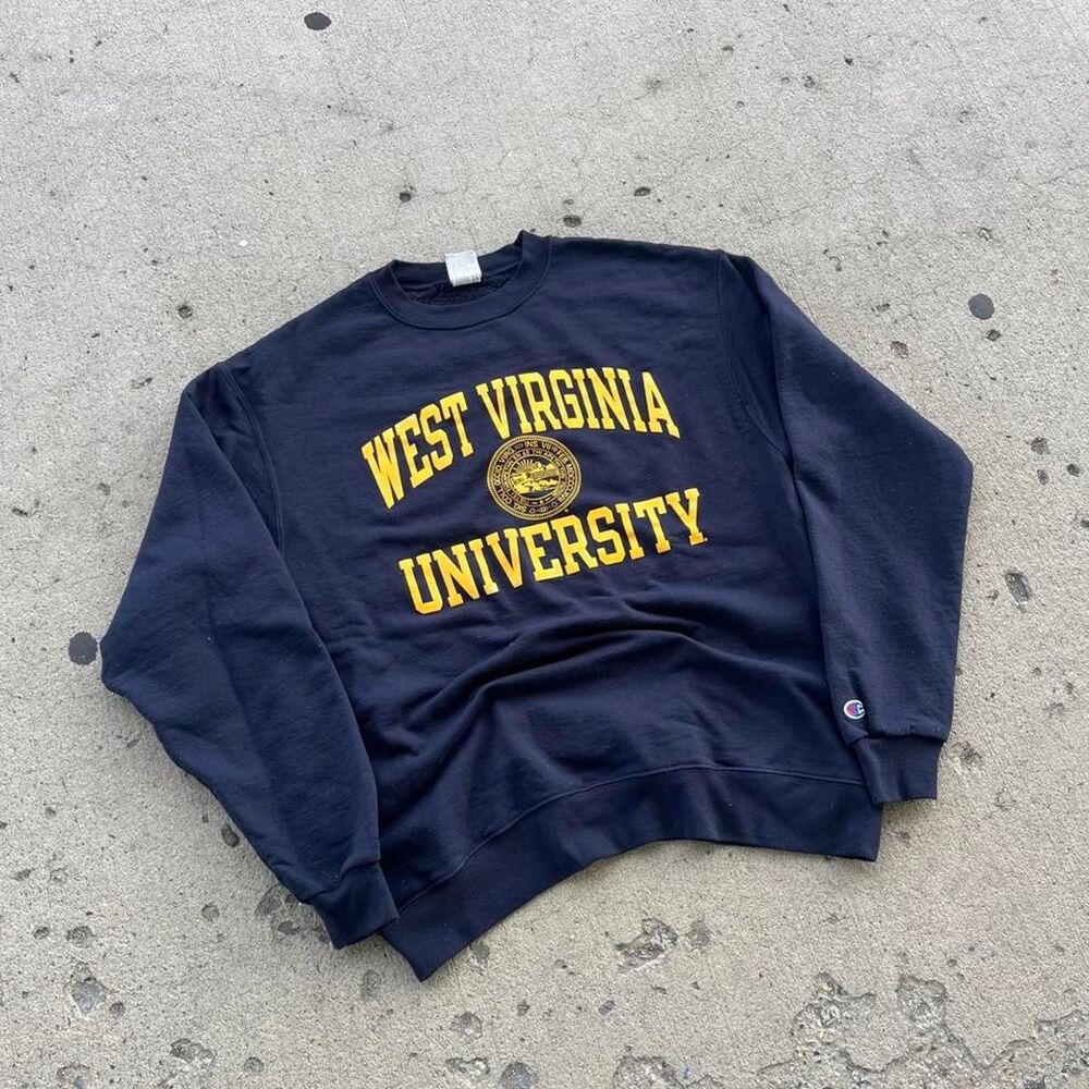 Champion West Virginia University College Crewneck Sweatshirt